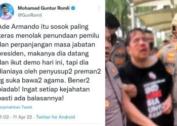 Ade Armando Sosok Penolak Keras Presiden 3 Periode Malah Babak Belur Dianiaya Sesama Pendemo