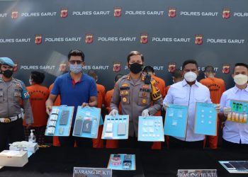 Ungkap Kasus Peredaran Narkoba, Polres Garut Amankan 6 Orang Tersangka