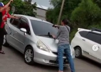 Viral Video Dramatis Penangkapan Perampok di Gerbang Tol Pasir Koja
