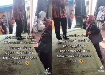 Asyik Nyawer Biduan, Istri Copot Sandal Pukul Kaki Suami Jadi Tontonan Warga