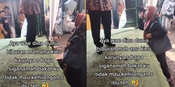Asyik Nyawer Biduan, Istri Copot Sandal Pukul Kaki Suami Jadi Tontonan Warga