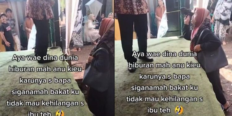 Asyik Nyawer Biduan, Istri Copot Sandal Pukul Kaki Suami Jadi Tontonan Warga