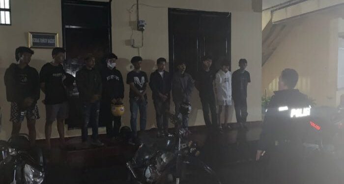 10 Pemuda Pelaku Balap Liar di Tasikmalaya Diamankan Maung Galunggung