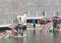 Perahu Angsa di Wisata Situ Bagendit Terbalik, Penumpang Tercebur Jadi Sorotan Netizen