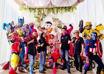 Atraksi Sulap dan Squid Game Robot Garut Cosplay, Curi Perhatian Tamu Undangan Resepsi Khitanan