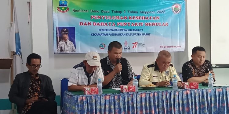 Gandeng UPT PKM Cimaragas, Pemdes Sukamulya Gelar Penyuluhan Kesehatan dan Bahaya Penyakit Menular