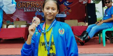 Dhiya Riffa Atlet Cabor OWS Kontingen Garut Raih Medali Perunggu di Porprov Jabar XIV