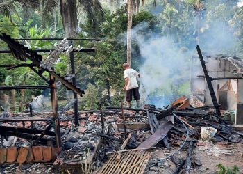 Rumah Salah Seorang Guru Sukwan di Lalap Sijago Merah