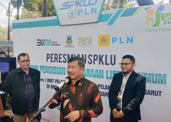 SPKLU Pertama di Garut Resmi Beroperasi
