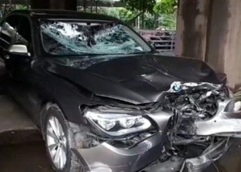 BMW tabrak pemotor di Fatmawati. Foto:Istimewa