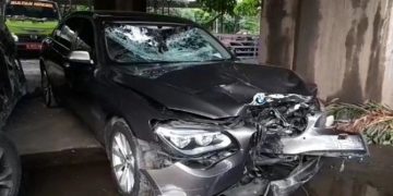 BMW tabrak pemotor di Fatmawati. Foto:Istimewa