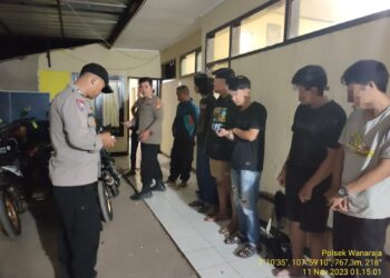 Komitmen Polsek Wanaraja Polres Garut Untuk Menekan Aktifitas Balap Liar Di Jalan Sawah Lega
