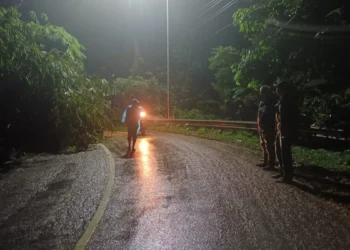Akibat Longsor Jalan Penghubung Tasikmalaya-Garut Terputus