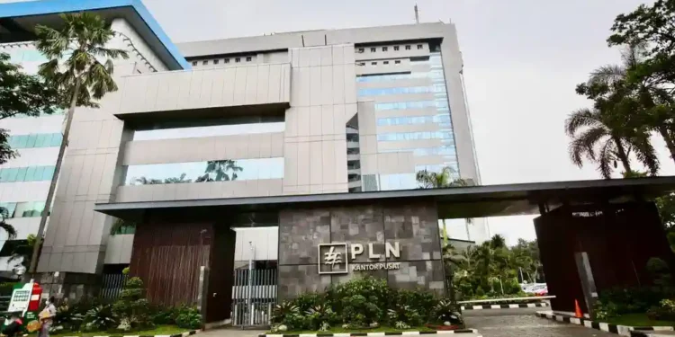Ilustrasi Gedung PLN Kantor Pusat di daerah Kebayoran Baru, Jakarta Selatan.