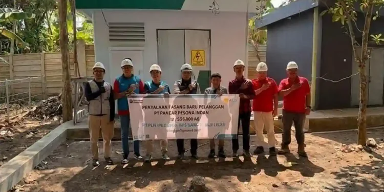 Momen Hari Kemerdekaan RI ke-81, PLN UP3 Garut Nyalakan Pasang Baru PT Pancar Pesona Indah