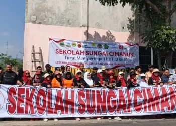 Semarakkan HUT ke-81 RI, PLN UP3 Garut Lestarikan Sungai Cimanuk