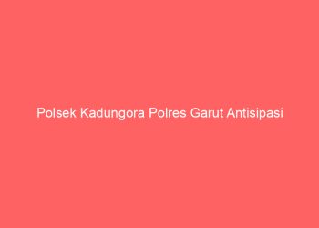 Polsek Kadungora Polres Garut Antisipasi Peredaran Minuman Oplosan