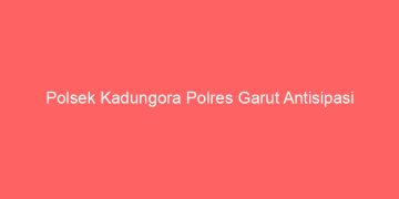 Polsek Kadungora Polres Garut Antisipasi Peredaran Minuman Oplosan