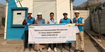 Jelang Hari Listrik Nasional ke-81, PLN UP3 Garut Nyalakan PT Hoga Reksa Garment Perkuat Sektor Industri di Garut